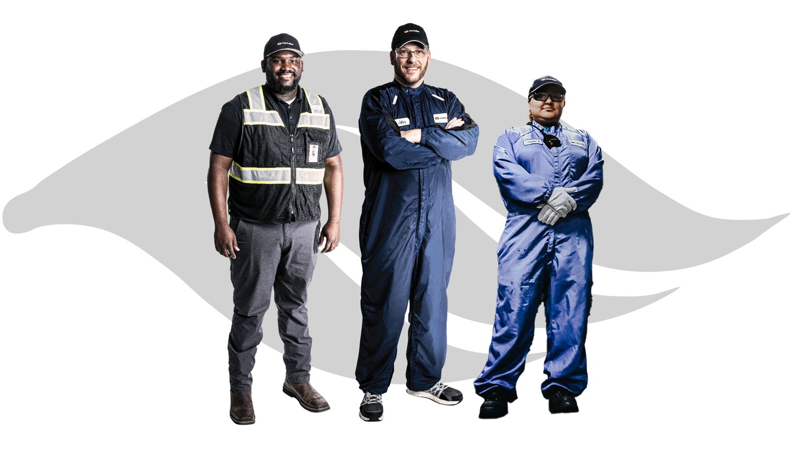 Three MacLellan team members in uniform